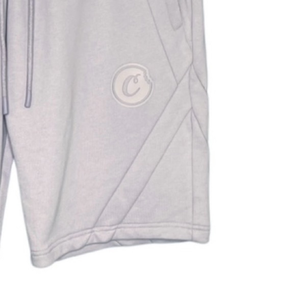 New Cookies First Light Jersey Fleece Short Grey Lilac NWOT - Picture 4 of 9